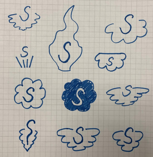 branding sketch of additional logo concepts